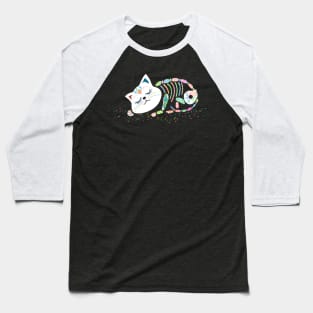 Sleepy Gato De Los Muertos Baseball T-Shirt